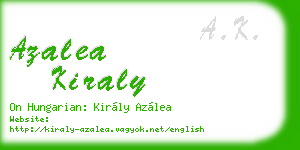 azalea kiraly business card